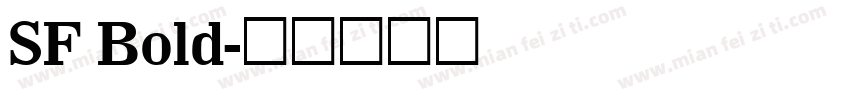 SF Bold字体转换